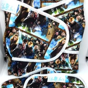 Harry Potter cloth diaper preflat